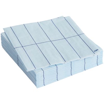 HAY Pattern -cocktailservietit 20 kpl, Light Blue Grid | Alk. 3,00 €
