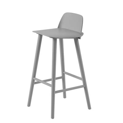 Muuto, Nerd baarituoli 75 cm - metallisen jalkatuen kanssa - Grey | Alk. 618,00 €