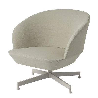 Muuto, Oslo Lounge Chair Swivel Base - Vidar 146 Grey | Alk. 3 090,00 €