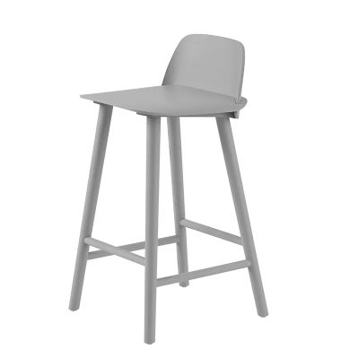 Muuto, Nerd baarituoli 65 cm - metallisen jalkatuen kanssa - Grey | Alk. 618,00 €