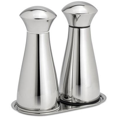 Robert Welch Signature suola- ja pippurimylly tarjoilualustalla 17 cm, ruostumatonta terästä | Alk. 189,00 €