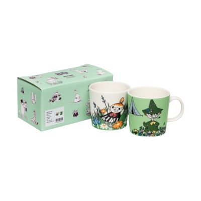 Moomin Arabia Pikku Myy & Nuuskamuikkunen Muumimuki 2 delar 30 cl