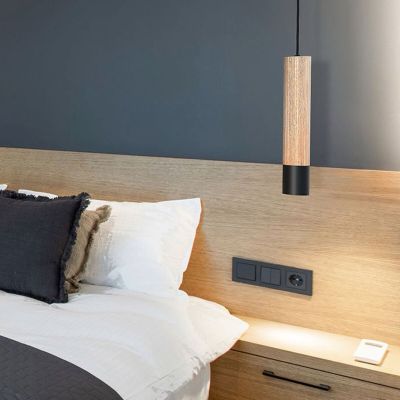 Design by Grönlund Grönlund Isle kattovalaisin puu/musta metalli