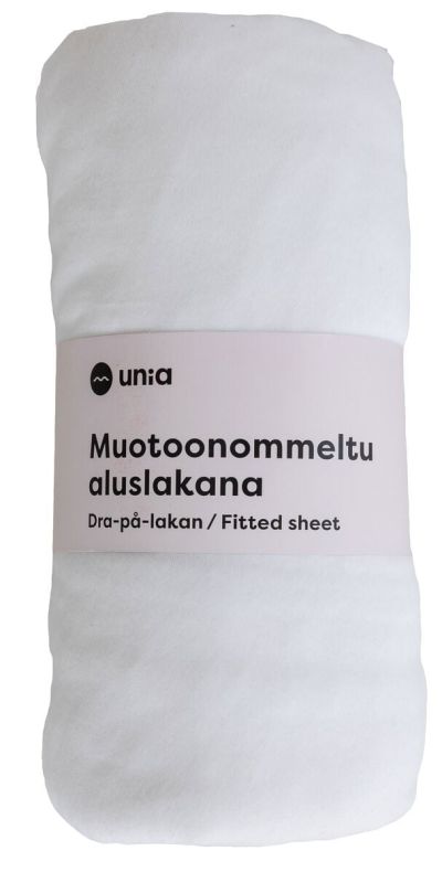 Unia Kuura muotoonommeltu aluslakana 80x200+30 cm valkoinen | Alk. 17,90 €