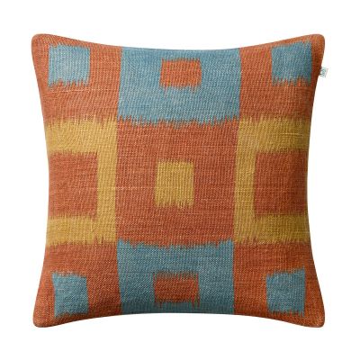 Chhatwal & Jonsson Vicky tyynynpäällinen 50x50 cm Apricot orange-heaven blue-khaki | Alk. 90,00 €