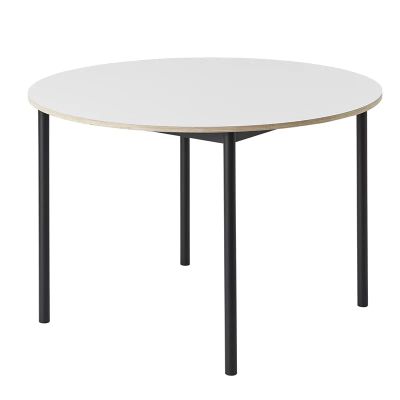 Muuto, Base ruokapöytä 110 cm - White Laminate Plywood Black | Alk. 1 373,00 €