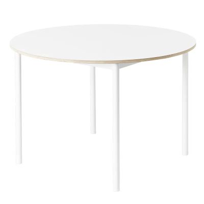 Muuto, Base ruokapöytä 110 cm - White Nanolaminate Plywood White | Alk. 1 774,00 €