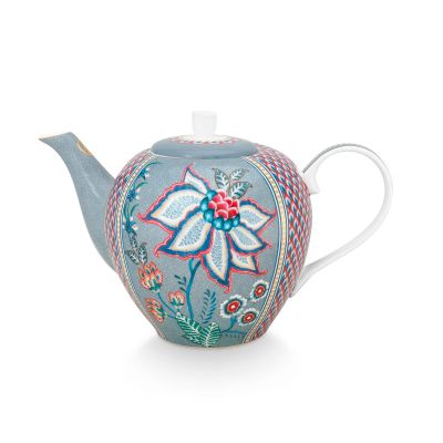 PIP Studio Flower Festival teekannu 1,6 litraa, sininen | Alk. 56,90 €