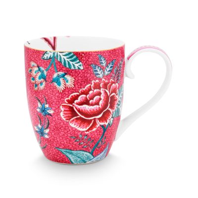 PIP Studio Flower Festival muki 45 cl, vaaleanpunainen | Alk. 12,90 €