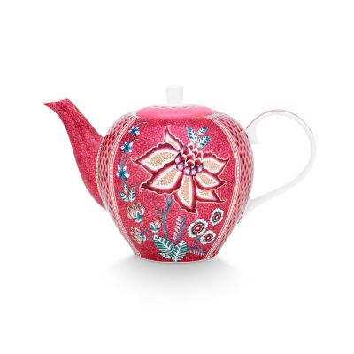 PIP Studio Flower Festival teekannu 1,6 litraa, vaaleanpunainen | Alk. 57,00 €