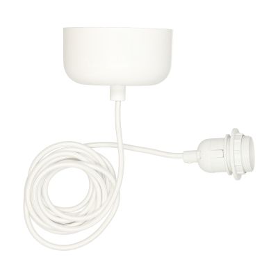 Scandi Living Kattokiinnike sis. johto 250 cm Valkoinen | Alk. 32,80 €