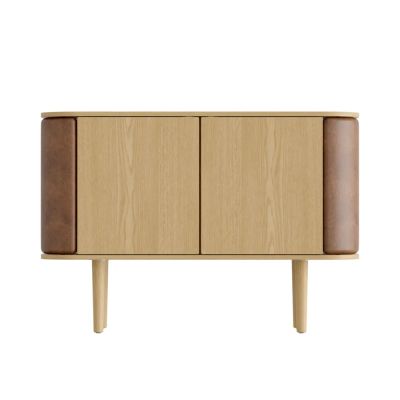 Umage, Treasures 2-ovinen kaappi tammi/brown faux leather