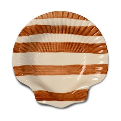 Byon Armona stripe lautanen 23,5x23,5 cm Vaaleanruskea-valkoinen | Alk. 49,99 €
