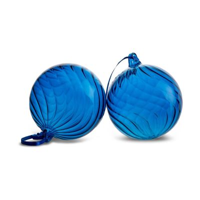 Byon Opacity joulukuusenpallo M Ø8 cm 2-pack Sininen