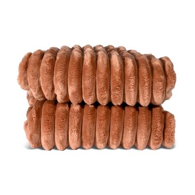 Sagaform Esther fleecepeitto Vaaleanruskea