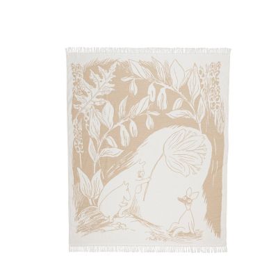 Moomin Arabia Moomin puuvillahuopa 130x170 cm Beige