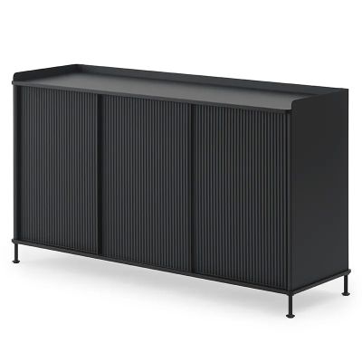 Muuto, Enfold senkki 148 x 45 cm - Black Anthracite Black