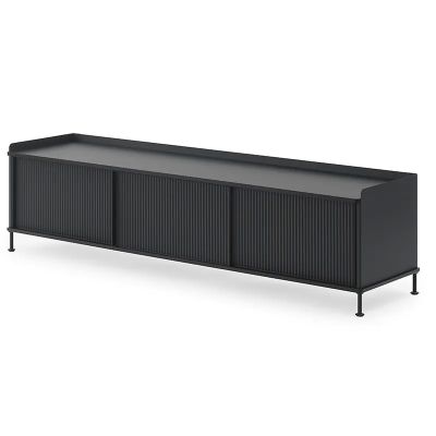 Muuto, Enfold senkki 186 x 45 cm - Black Anthracite Black