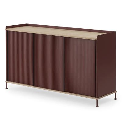 Muuto, Enfold senkki 148 x 45 cm - oiled oak Deep Red