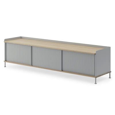 Muuto, Enfold senkki 186 x 45 cm - oiled oak Grey
