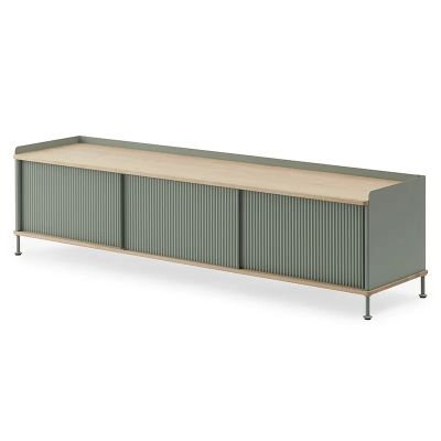 Muuto, Enfold senkki 186 x 45 cm - oiled oak Dusty Green