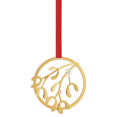 Georg Jensen Christmas Mobile Mistletoe joulukoriste, 18K kultaa | Alk. 49,00 €