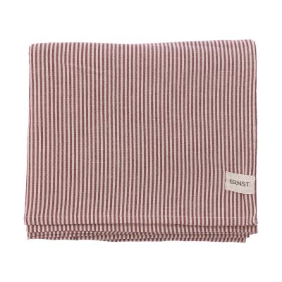 ERNST Ernst pöytäliina kapeat raidat 145x300 cm Punainen-beige