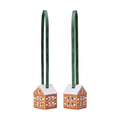 Kähler Piparkakku joulukoriste 5 cm 2-pack Ruskea | Alk. 34,95 €