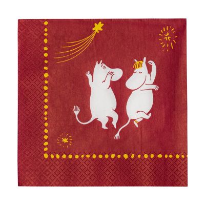 Moomin Arabia Juhlahetket muumi paperinen servetti 33x33 cm 20-pakkaus | Alk. 5,90 €