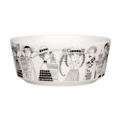 Arabia Emilia kulho Ø15,5 cm Musta-valkoinen | Alk. 20,00 €