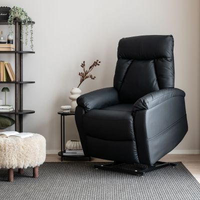 Tenstar Sampo nostoavusteinen mekanismituoli musta nahka/keinonahka, kuvausmalli | Alk. 915,00 €