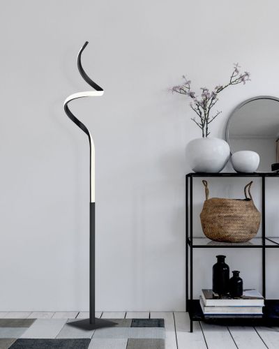 Trio Course LED lattiavalaisin mattamusta, asiakaspalautus