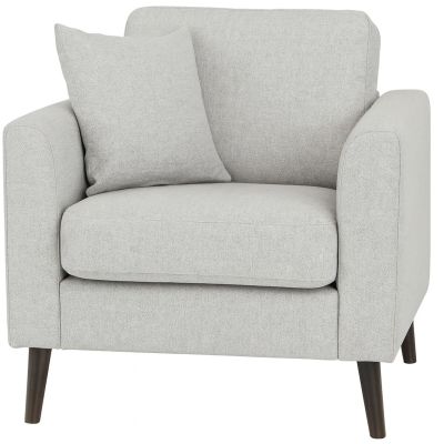 Veke Tosca 1 istuttava sohva vaaleanharmaa 17 cablo kangas, mustat jalat | Alk. 549,00 €