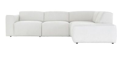Veke Hali avokulmasohva oikea Storm 02 valkoinen, asiakaspalautus | Alk. 2 390,00 €