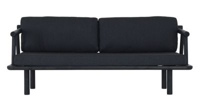 Veke Tanko 3-istuttava ulkosohva musta/antrasiitti