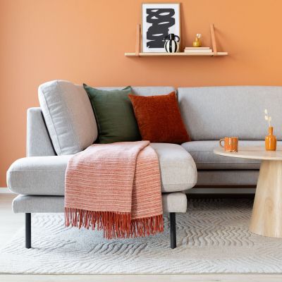 Veke Hilma torkkupeitto 130x170 cm terra/valkoinen | Alk. 39,00 €