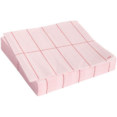 HAY Pattern lautasliina 20 kpl, pink/red grid | Alk. 4,00 €