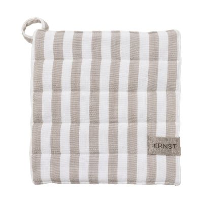 ERNST Ernst patalappu leveä raita 23x25 cm Beige-valkoinen raita | Alk. 10,32 €
