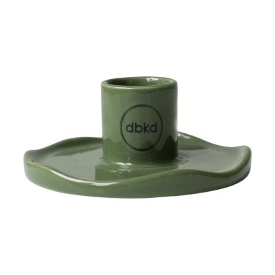 DBKD Wave kynttilänjalka Kiiltävän vihreä