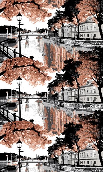 Vallila Aurajoki-kangas 150 cm