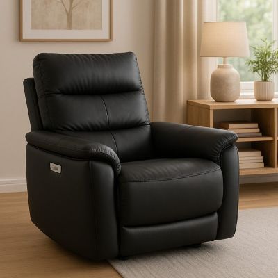 Eureka Paris sähkömekanismituoli musta nahka/keinonahka, asiakaspalautus