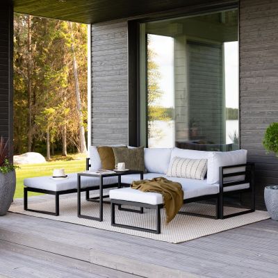 Veke Kallio sohvaryhmä musta/harmaa, asiakaspalautus