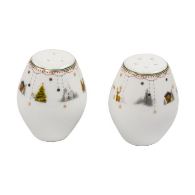 Wik & Walsøe Jouluaamun Story suola- ja pippurisirotin 2 osaa Valkoinen