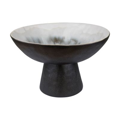 Mette Ditmer By Hand kulho jalustalla Ø31,5x20 cm Off-white