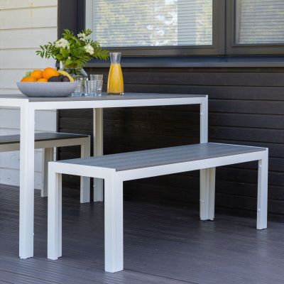 Veke Saarni aintwood penkki 135 valkoinen/harmaa-Varastossa vaurioitunut | Alk. 199,00 €