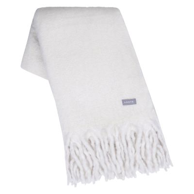 Luhta Laakso torkkupeitto 120x150 cm luonnonvalkoinen | Alk. 59,95 €