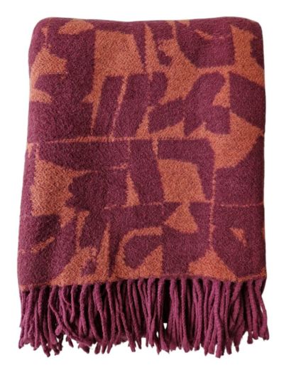 Veke Kaiku torkkupeitto 130x170 cm burgundin punainen