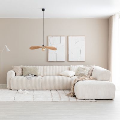 Veke Lumo avokulmasohva oikea Mega 05 valkoinen