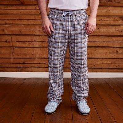 Finlayson Reino flanellipyjamahousut Ruskea