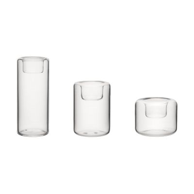 Kosta Boda Happy kynttilälyhty 3 osaa Kirkas | Alk. 60,00 €